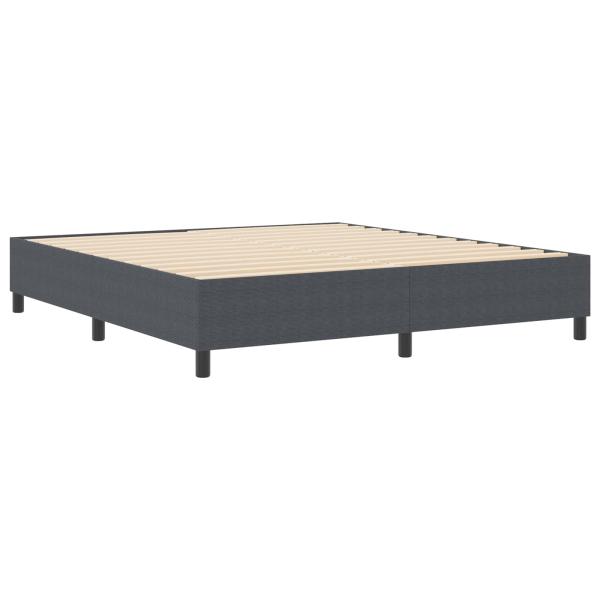 Plattformbettgestell Dunkelgrau 180 x 200 cm Cordstoff