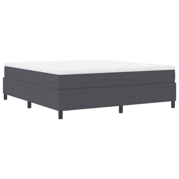 Plattformbettgestell Dunkelgrau 180 x 200 cm Cordstoff