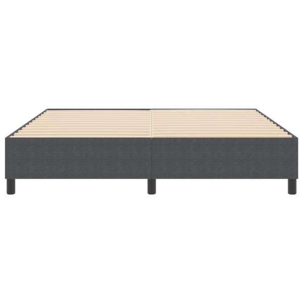 Plattformbettgestell Dunkelgrau 180 x 200 cm Cordstoff
