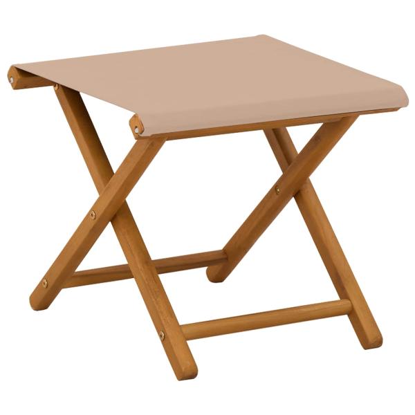 Liegestuhl 4 stk. 3 Position Massives Eukalyptus Holz Taupe