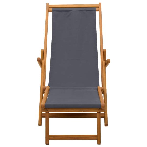 Klappbare Sonnenliege 2 pcs 3 Position Massives Eukalyptus Holz