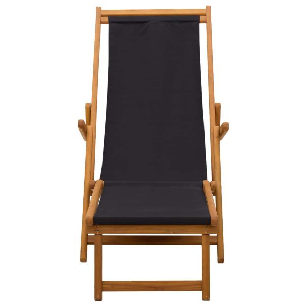 Klappbare Sonnenliege 2 pcs 3 Position Massives Eukalyptus Holz