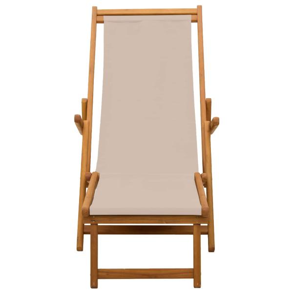 Klappbare Sonnenliege 2 pcs 3 Position Massives Eukalyptus Holz