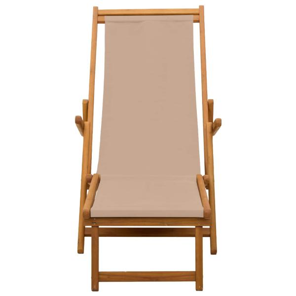 Klappbare Sonnenliege 2 stk. 3 Position Taupe