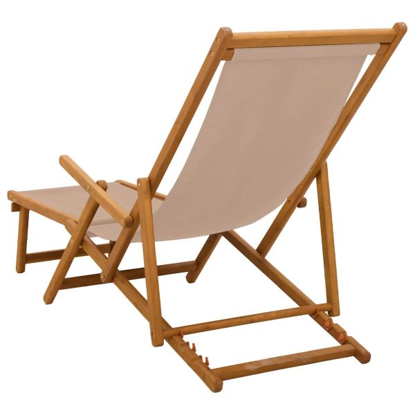 Klappbare Sonnenliege 2 stk. 3 Position Taupe