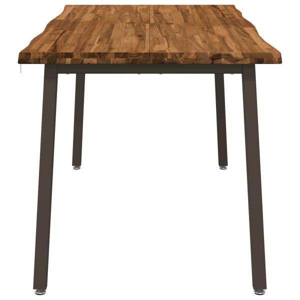 Live Edge Esstisch 160 x 70 x 75 cm Massivholz Akazie Natur