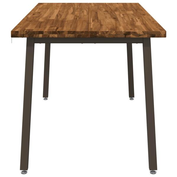 Quadratischer Esstisch 160 x 80 x 75 cm Massivholz Akazie Natur