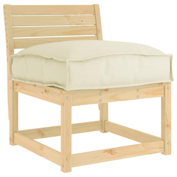 Kissen Oxford-Stoff Creme 60 x 40 x 8 cm