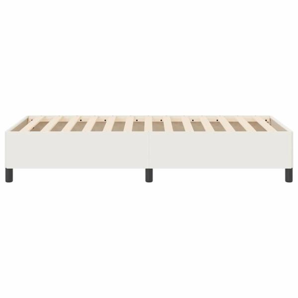 Boxspringbett Creme 90 x 190 cm Cordstoff