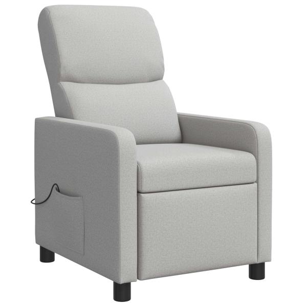 Massage Relaxsessel Wolkengrau Stoff