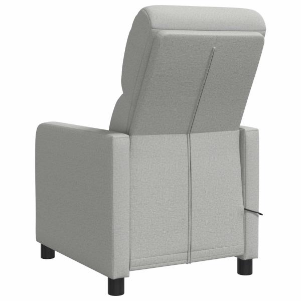 Massage Relaxsessel Wolkengrau Stoff