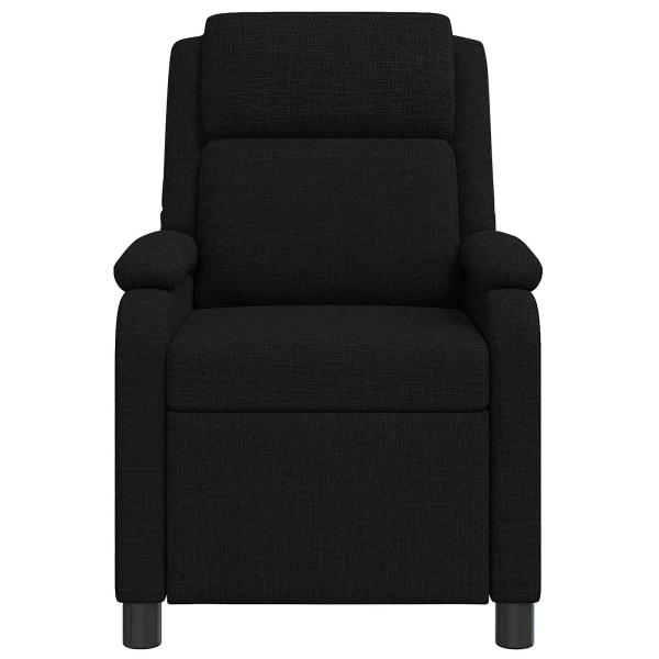 Liegesessel Schwarz Stoff