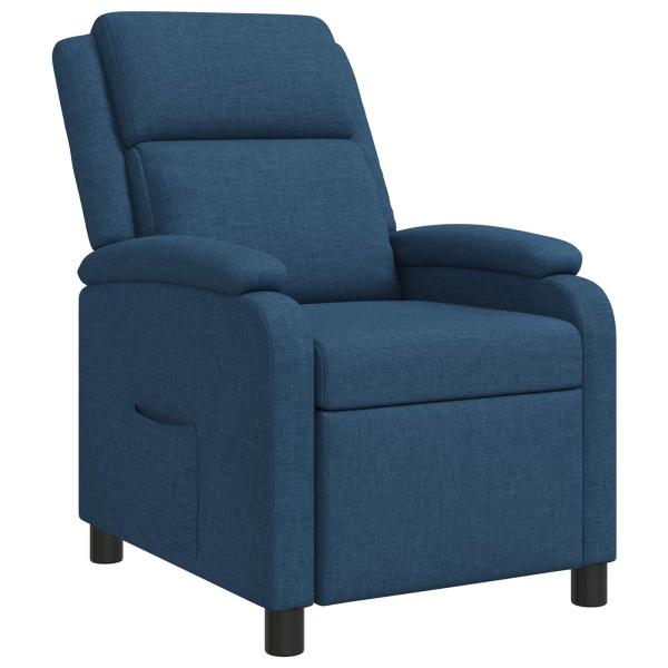 Liegesessel Blau Stoff