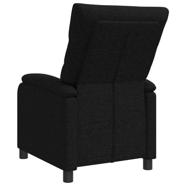 Liegesessel Schwarz Stoff
