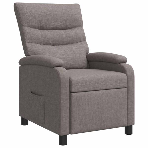 ARDEBO.de - Liegesessel Taupe Stoff