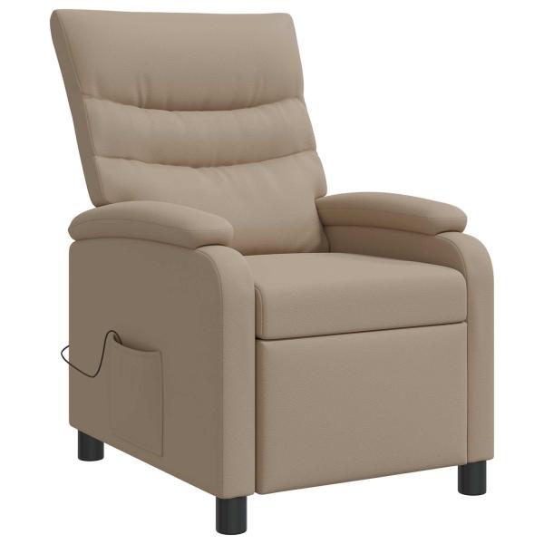 Massage Relaxsessel Cappuccino Kunstleder