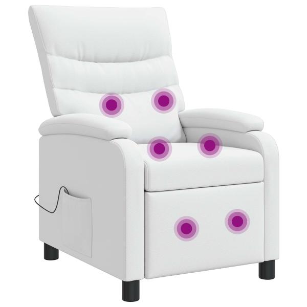 Massage Relaxsessel Wei? Kunstleder