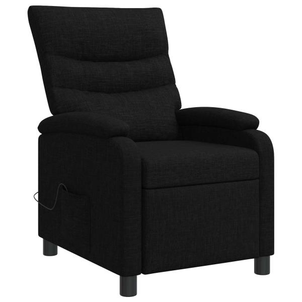 Massage Relaxsessel Schwarz Stoff