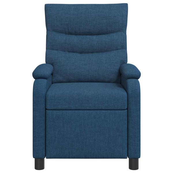 Massage Relaxsessel Blau Stoff