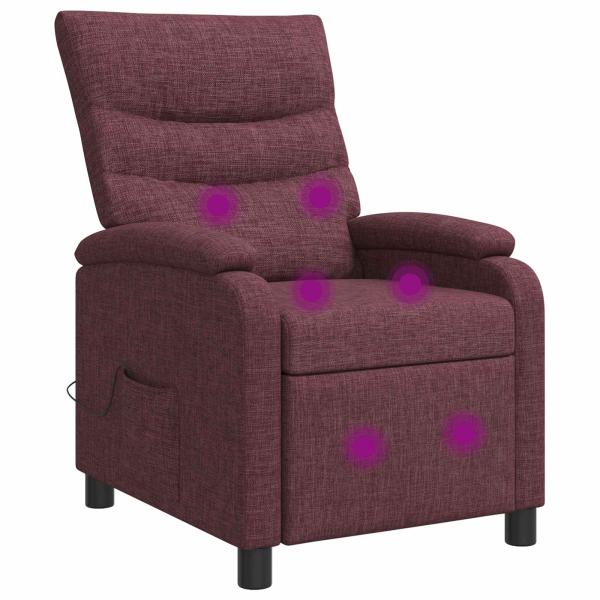 ARDEBO.de - Massage Relaxsessel Lila Stoff