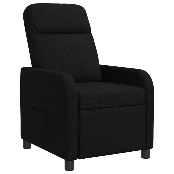 Liegesessel Schwarz Stoff