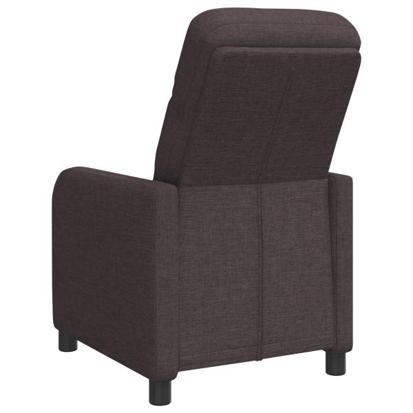 Liegesessel Dunkelbraun Stoff