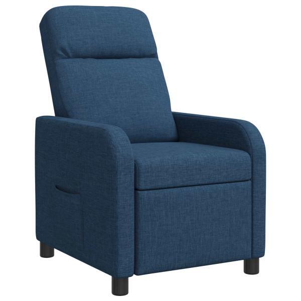 ARDEBO.de - Liegesessel Blau Stoff