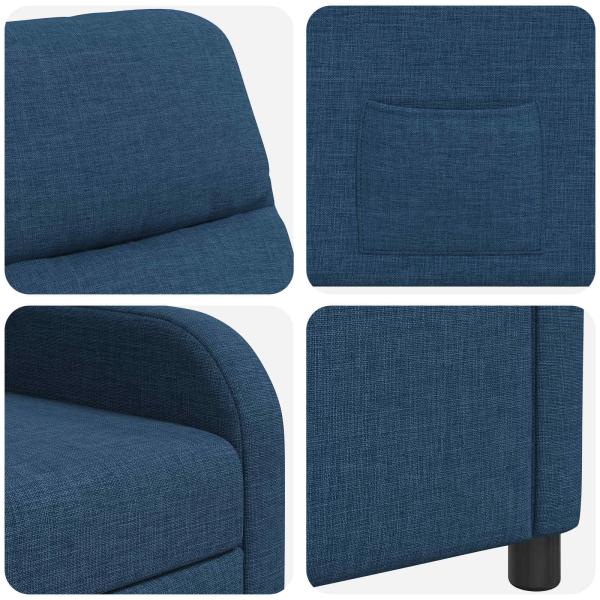 Liegesessel Blau Stoff