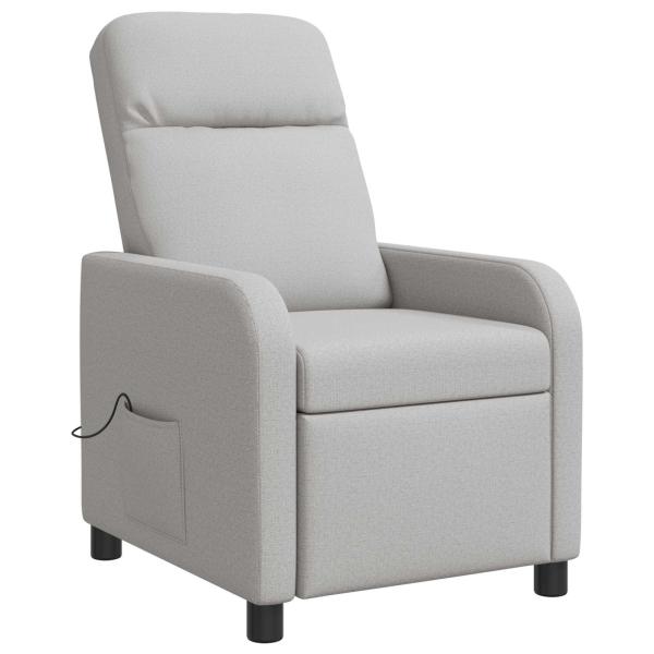 Massage Relaxsessel Wolkengrau Stoff