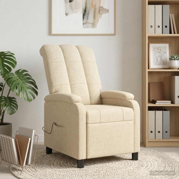 ARDEBO.de - Massage Relaxsessel Creme Stoff