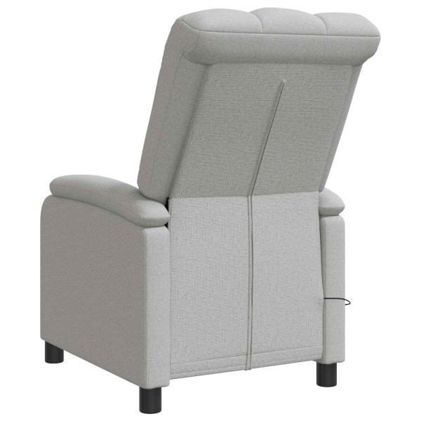 Massage Relaxsessel Wolkengrau Stoff