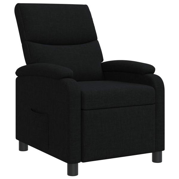Liegesessel Schwarz Stoff
