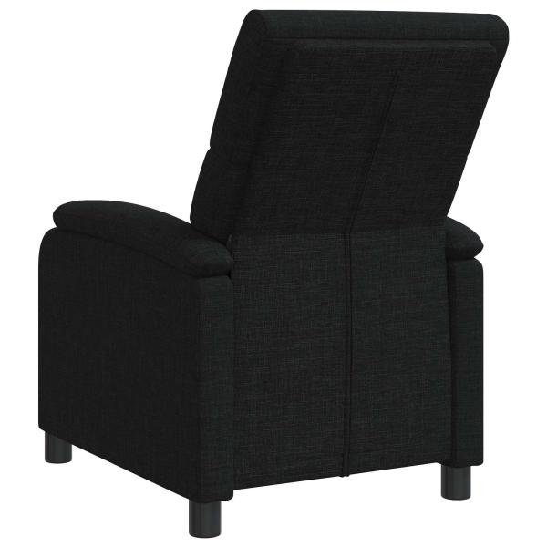 Liegesessel Schwarz Stoff