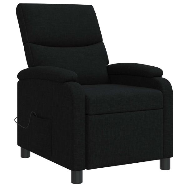 Massage Relaxsessel Schwarz Stoff