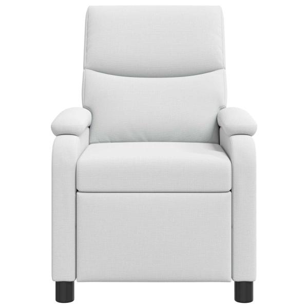 Massage Relaxsessel Weiß Stoff