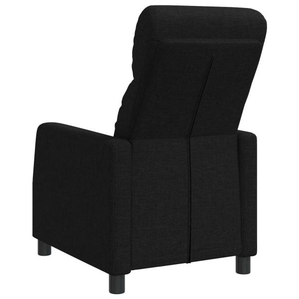 Liegesessel Schwarz Stoff