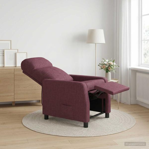 ARDEBO.de - Liegesessel Lila Stoff