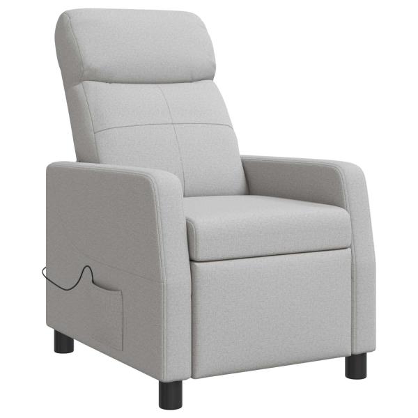 Massage Relaxsessel Wolkengrau Stoff
