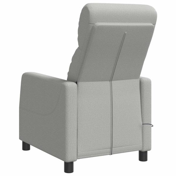 Massage Relaxsessel Wolkengrau Stoff