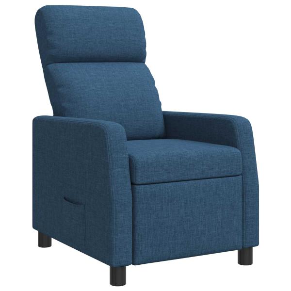 Liegesessel Blau Stoff