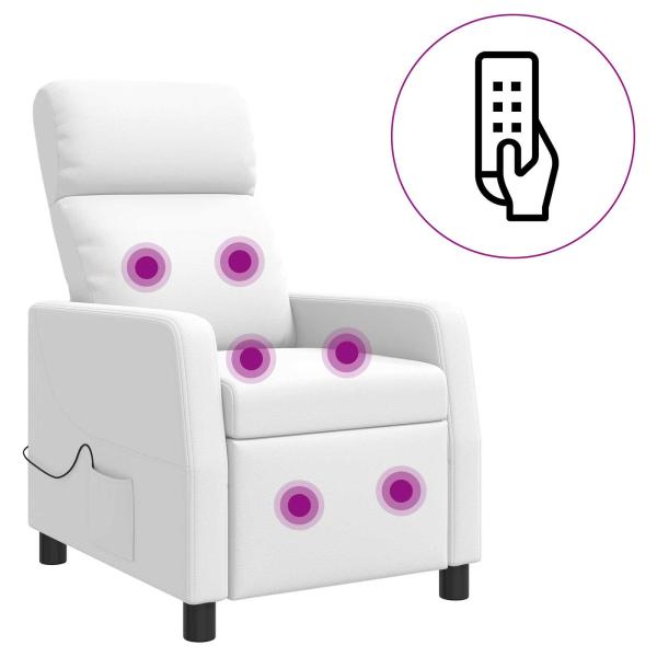 Massage Relaxsessel Wei? Kunstleder