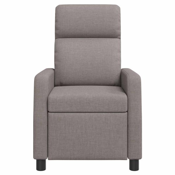 Massage Relaxsessel Taupe Stoff