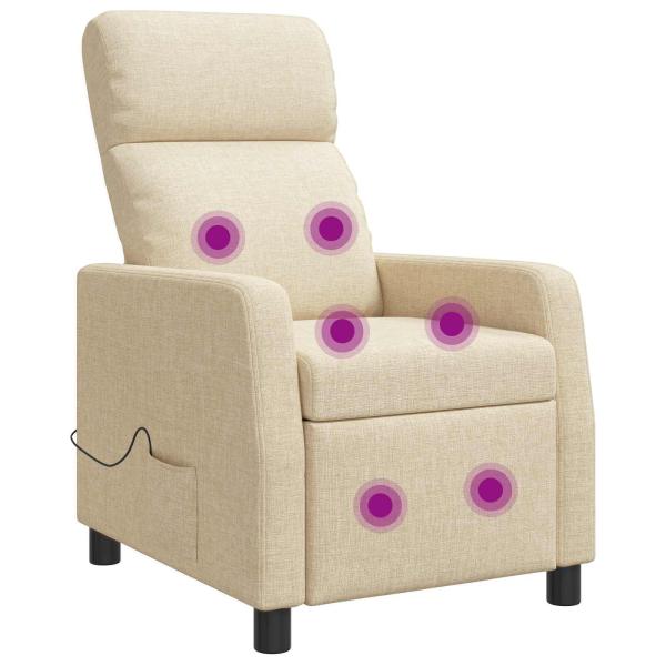 ARDEBO.de - Massage Relaxsessel Creme Stoff
