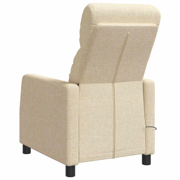 Massage Relaxsessel Creme Stoff
