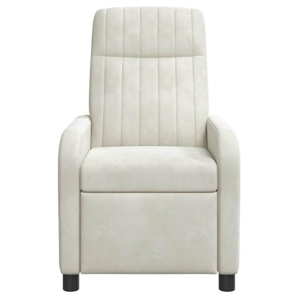 Massage Relaxsessel Creme Samt (V)