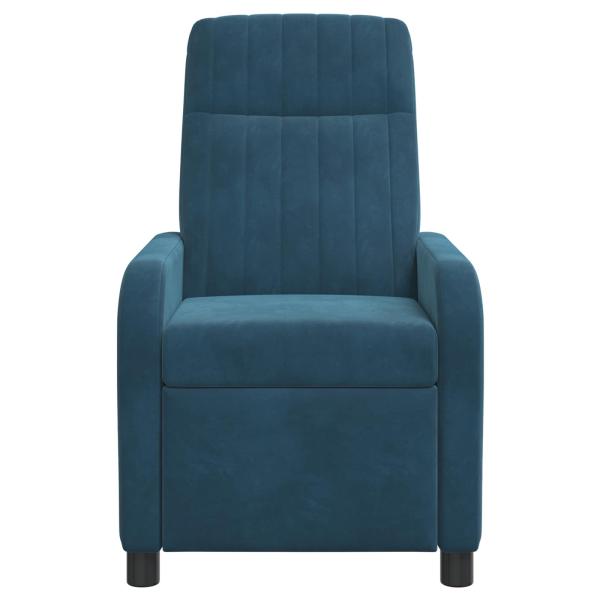 Massage Relaxsessel Blau Samt (V)