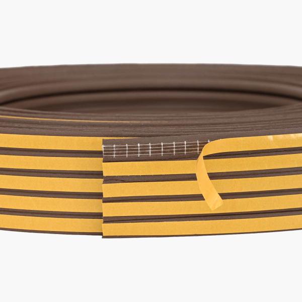 Selbstklebende Fensterdichtung Braun 9 x 4 mm 25 m