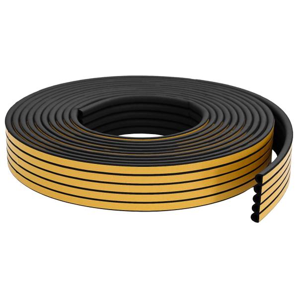 Selbstklebende Fensterdichtung Schwarz 9 x 8 mm 100 m