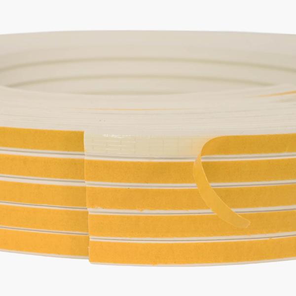 Selbstklebende Fensterdichtung Weiß 12 x 10 mm 100 m