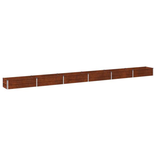 Hochbeet im Garten Wetterfeststahl 480 x 40 x 24 cm Stahl